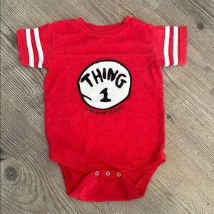 Universal Studios Red Thing 1 Kids Bodysuit